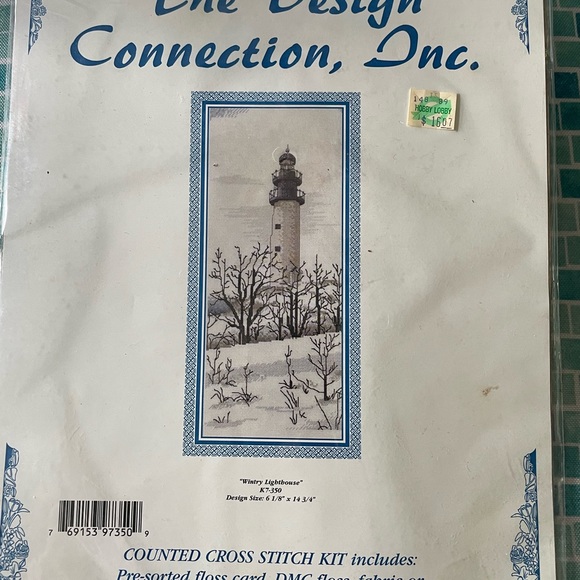 Counted  cross stitch kit. Design size 6-1/8” x 14-3/4”. - Picture 1 of 2